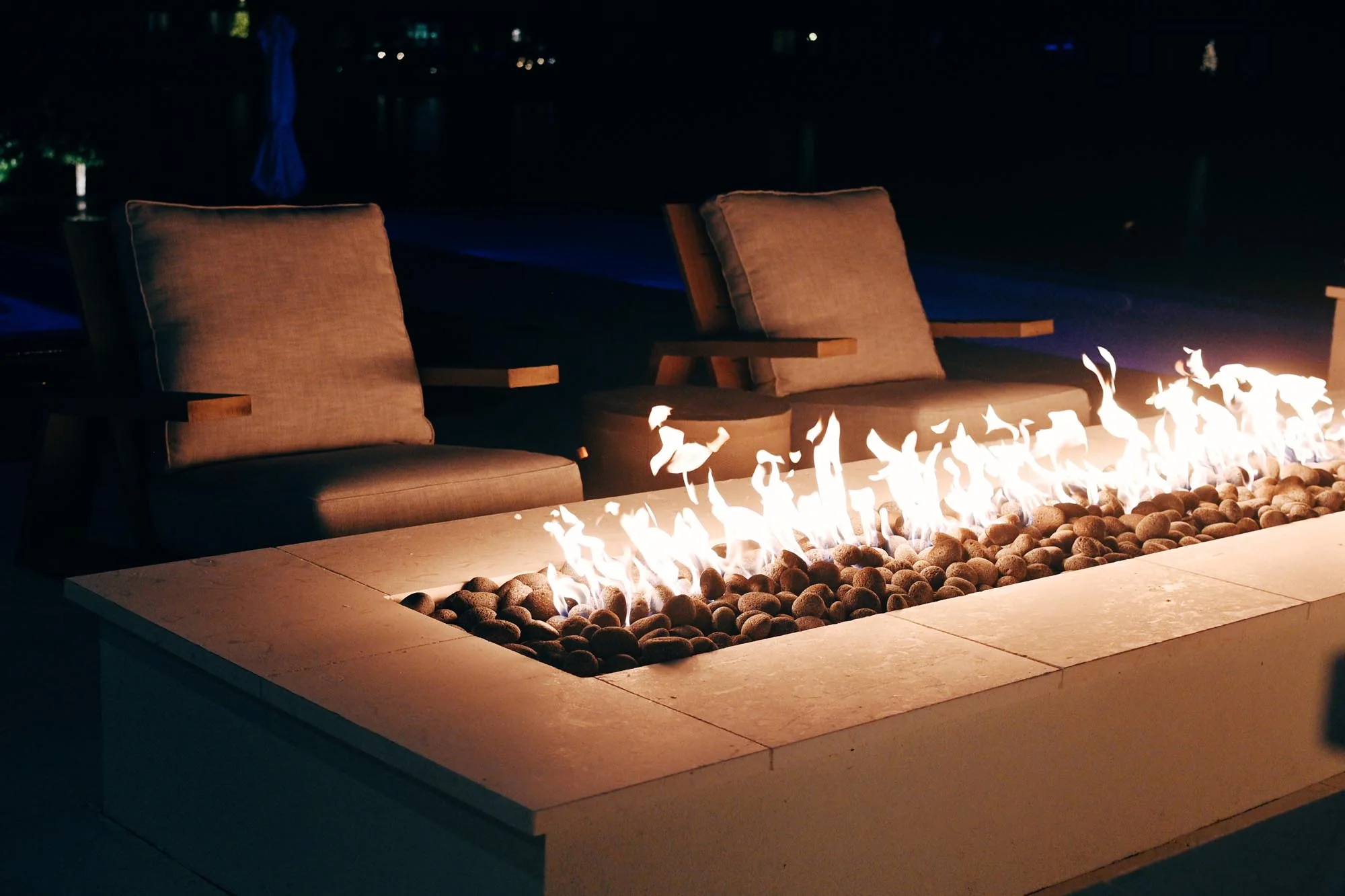 The Outdoor Plus fire feature